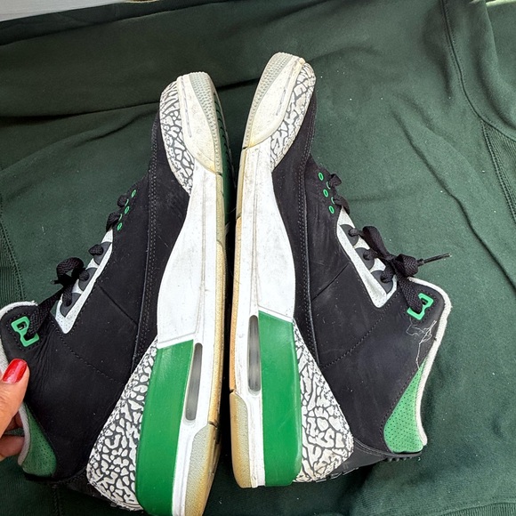 Jordan 3 Pine Green (Sz 13 ) Nike - Picture 7 of 9